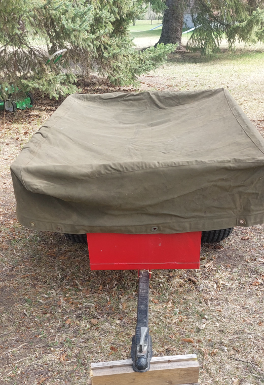 Red Tub Trailer with canvus waterproof Cover - photo 4