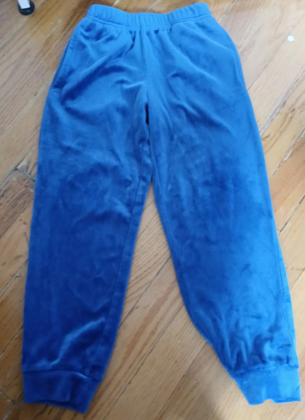 Blue Velour Hoodie and Joggers Set - photo 2