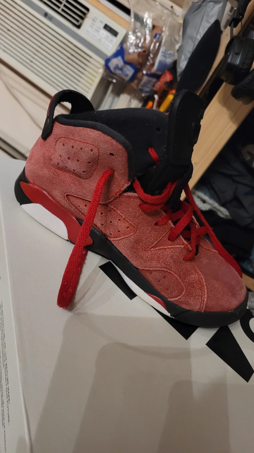 Air Jordan 6 Retro TD "Spizike" Red Suede - photo 4