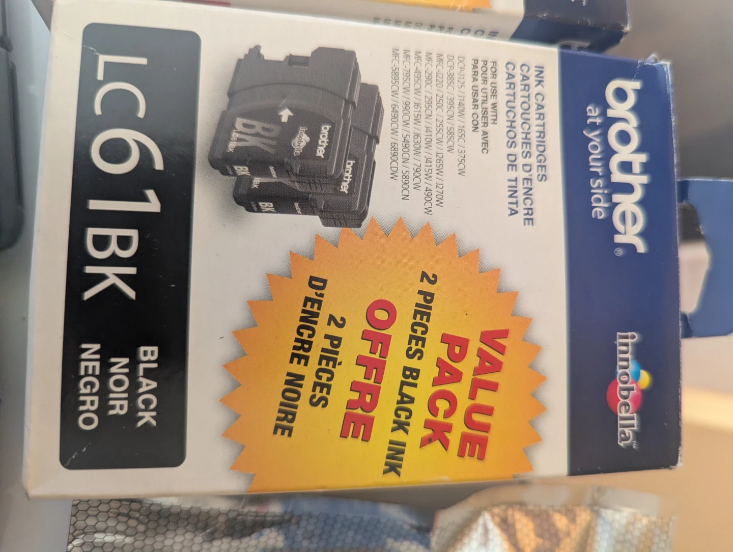 Group of Brother LC61BK Black Ink and LC-61 Colour Cartridges. - photo 3