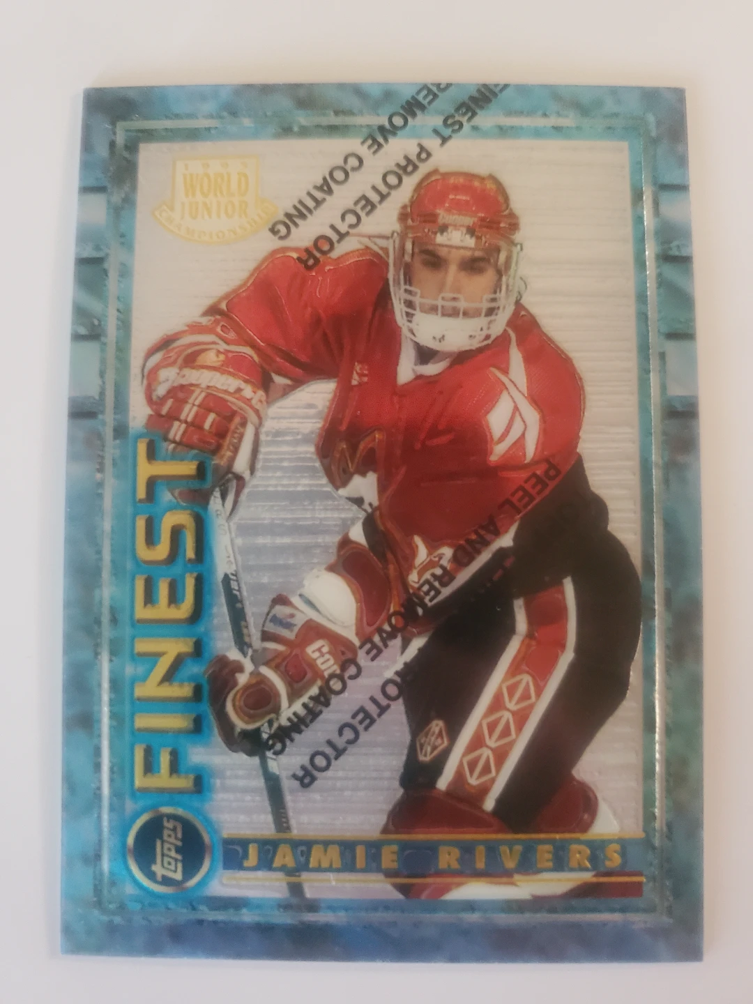 Topps Finest Jamie Rivers Hockey Card