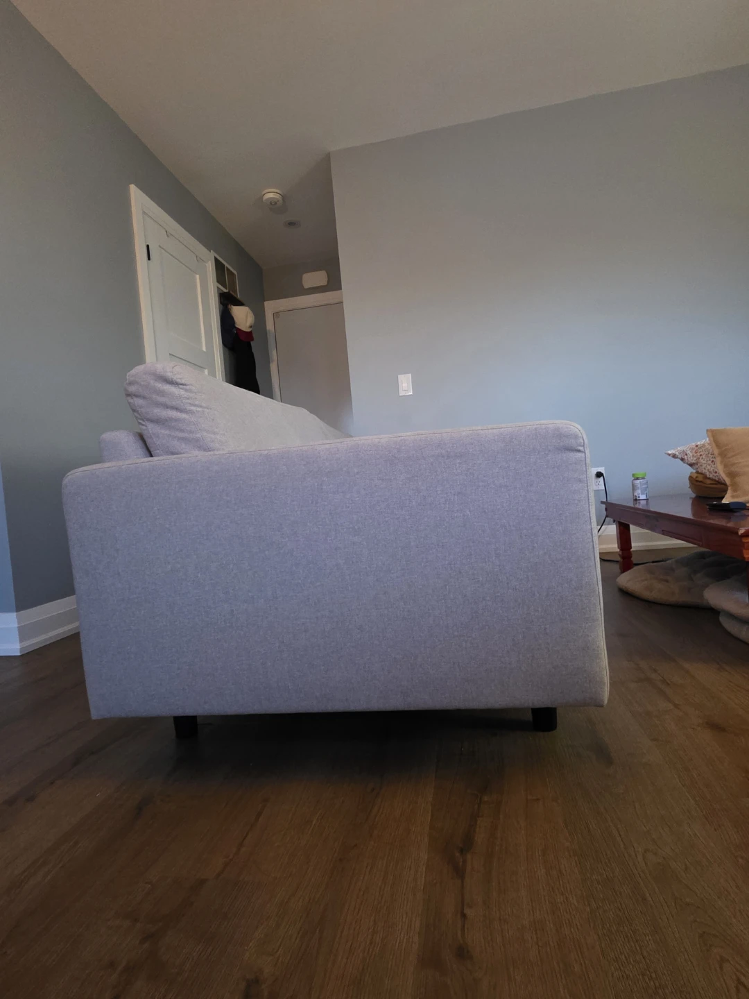 EQ3 Oskar Sofa 93" Light Grey Fabric - photo 3