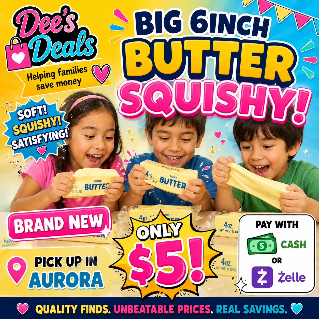 Big 6-inch Butter Squishy Toy $5 - photo 2