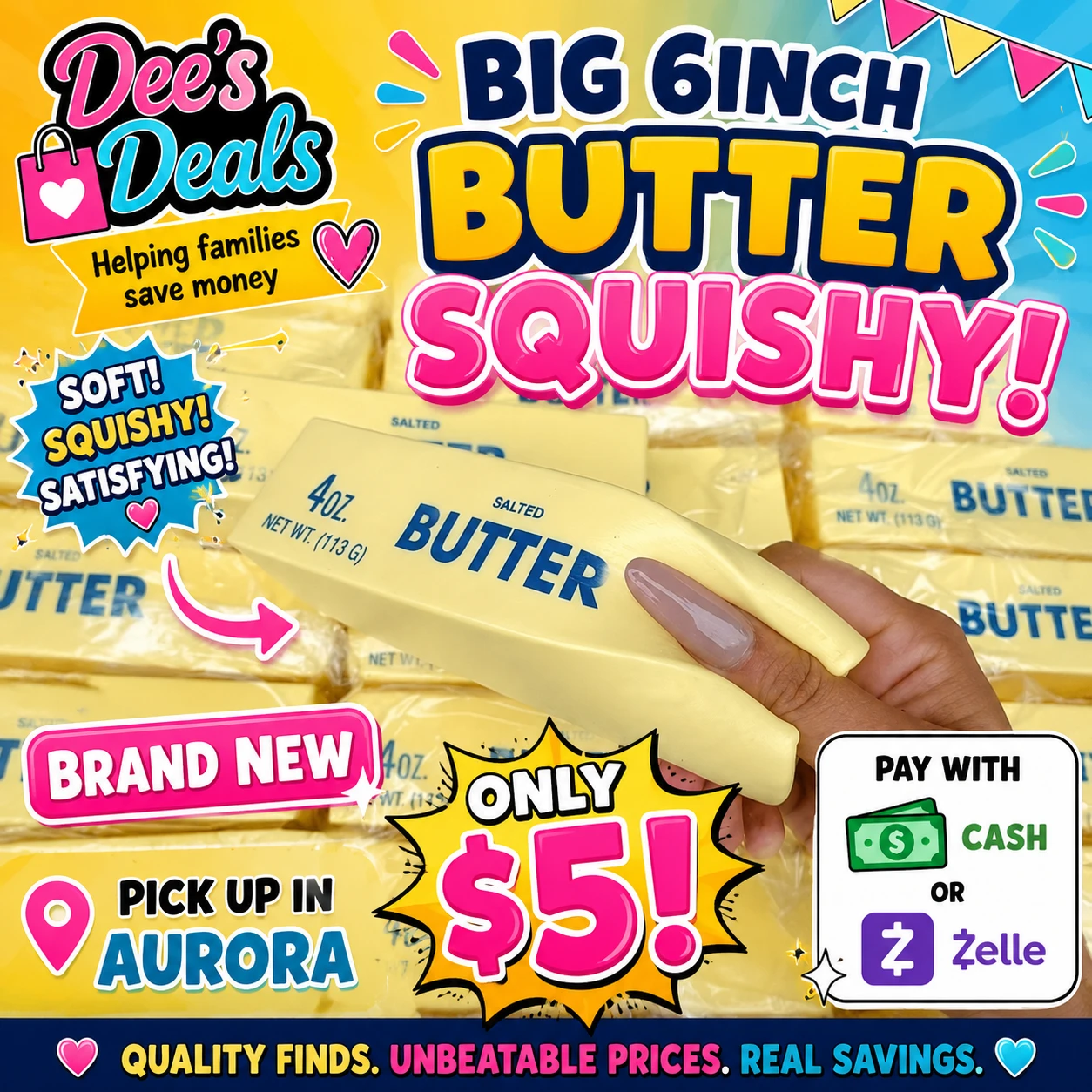 Big 6-inch Butter Squishy Toy $5 - photo 3