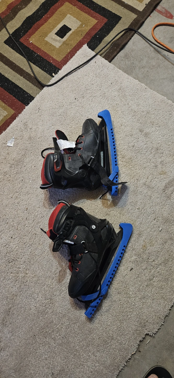 Card movie theme Ice Skates with Blade Guards