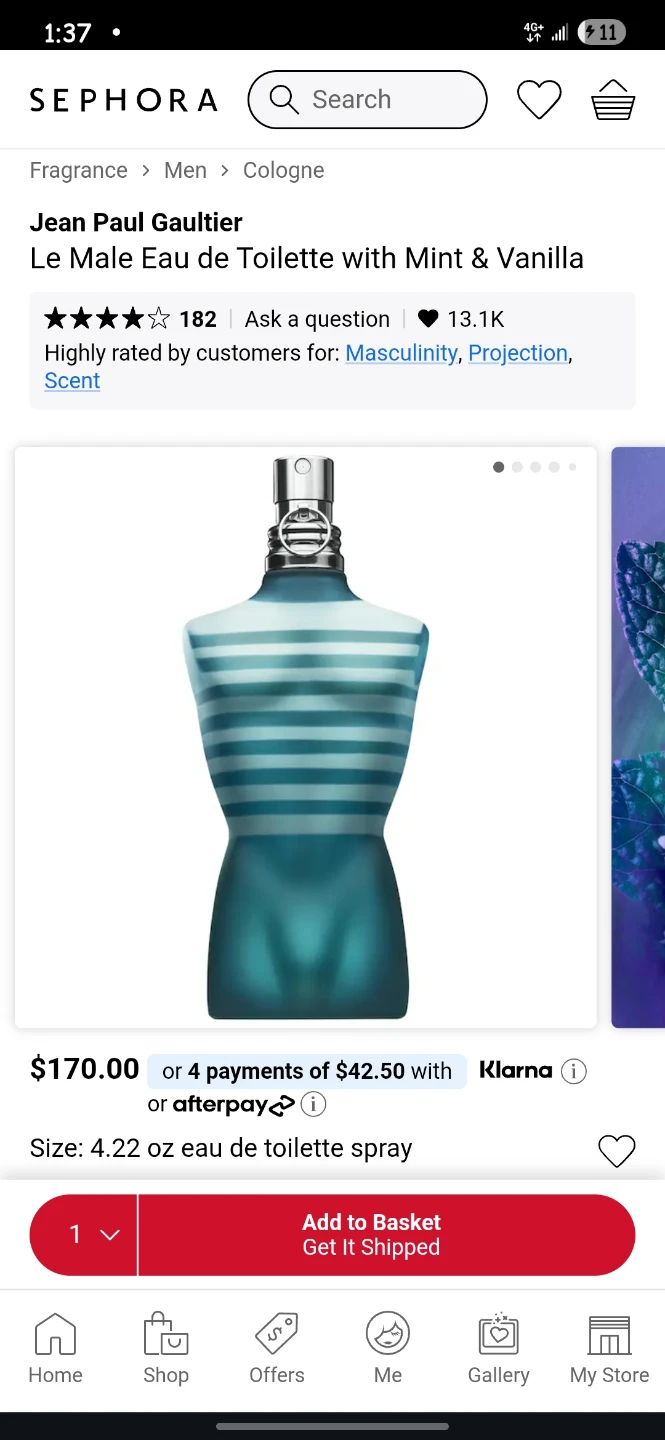 Jean Paul Gaultier Le Male Eau de Toilette Spray - photo 2
