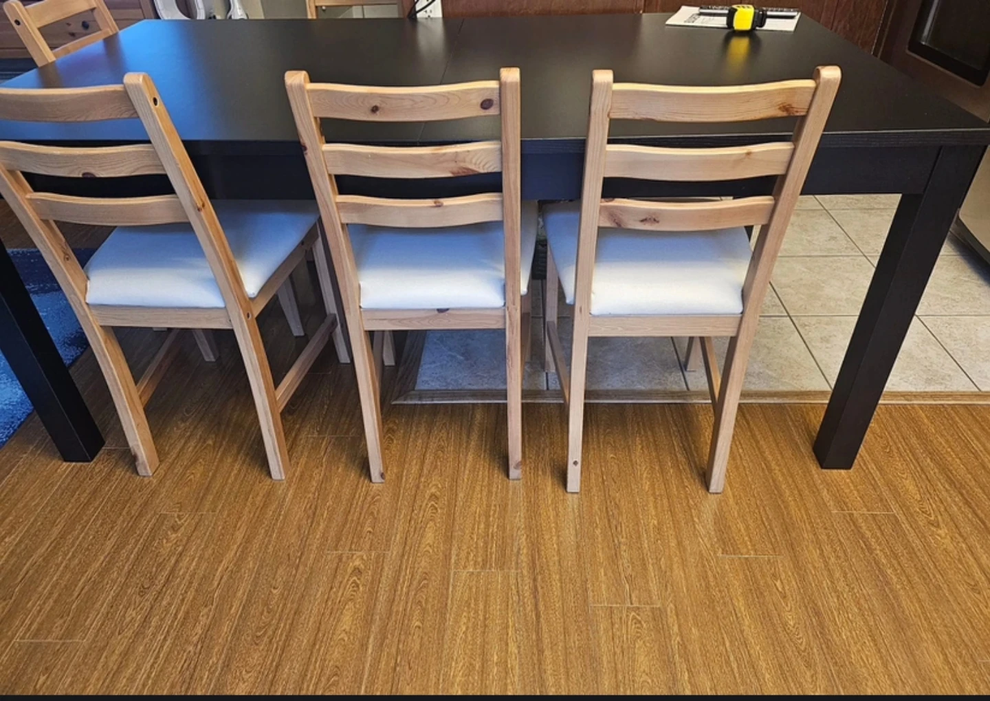 4 IKEA Lerhamn Dining Chairs - photo 2