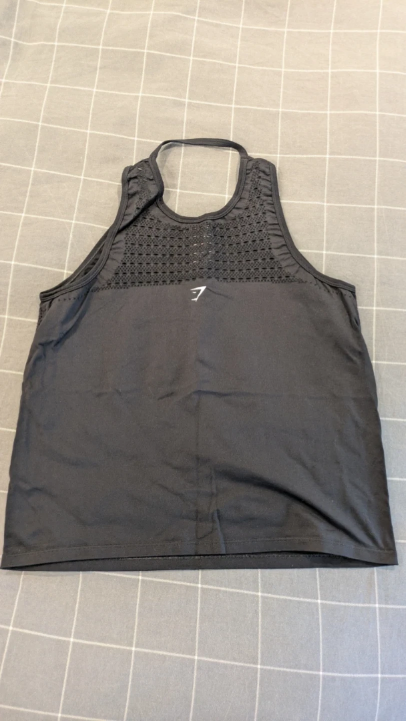 Gymshark Black Athletic Tank Top Size Medium - photo 2