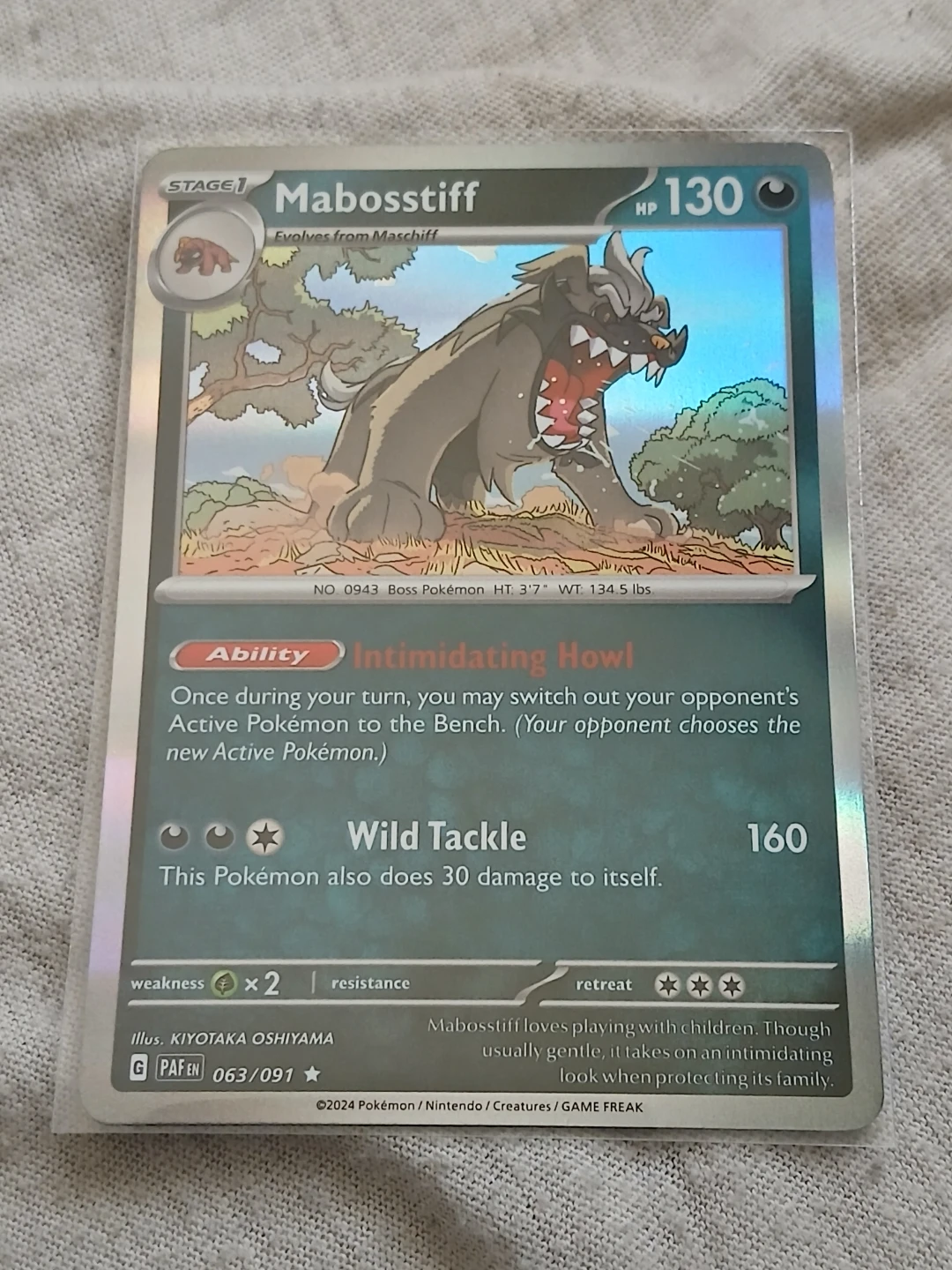 2024 Mabsostiff Pokémon Card