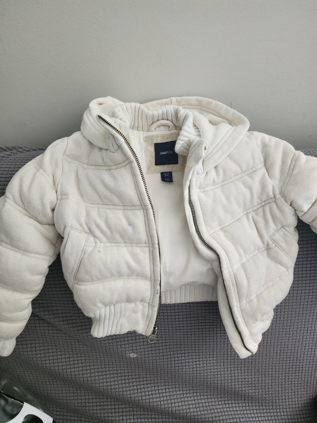 Gap Kids White Puffer Jacket