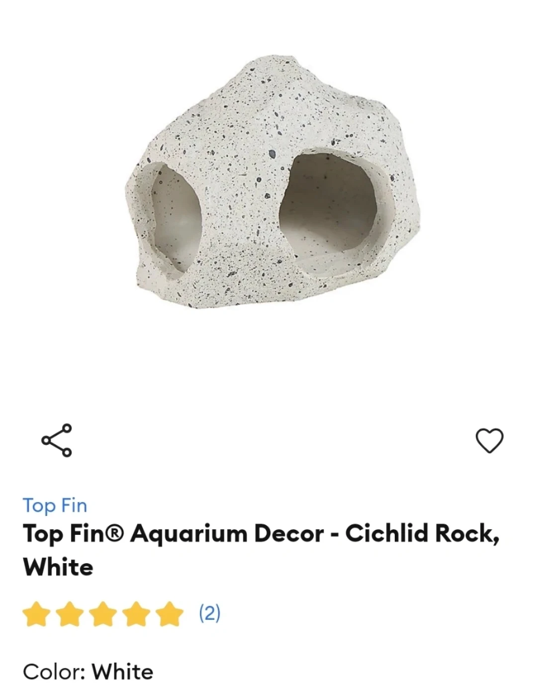 Top Fin Aquarium Decor - Cichlid Rock Ornament