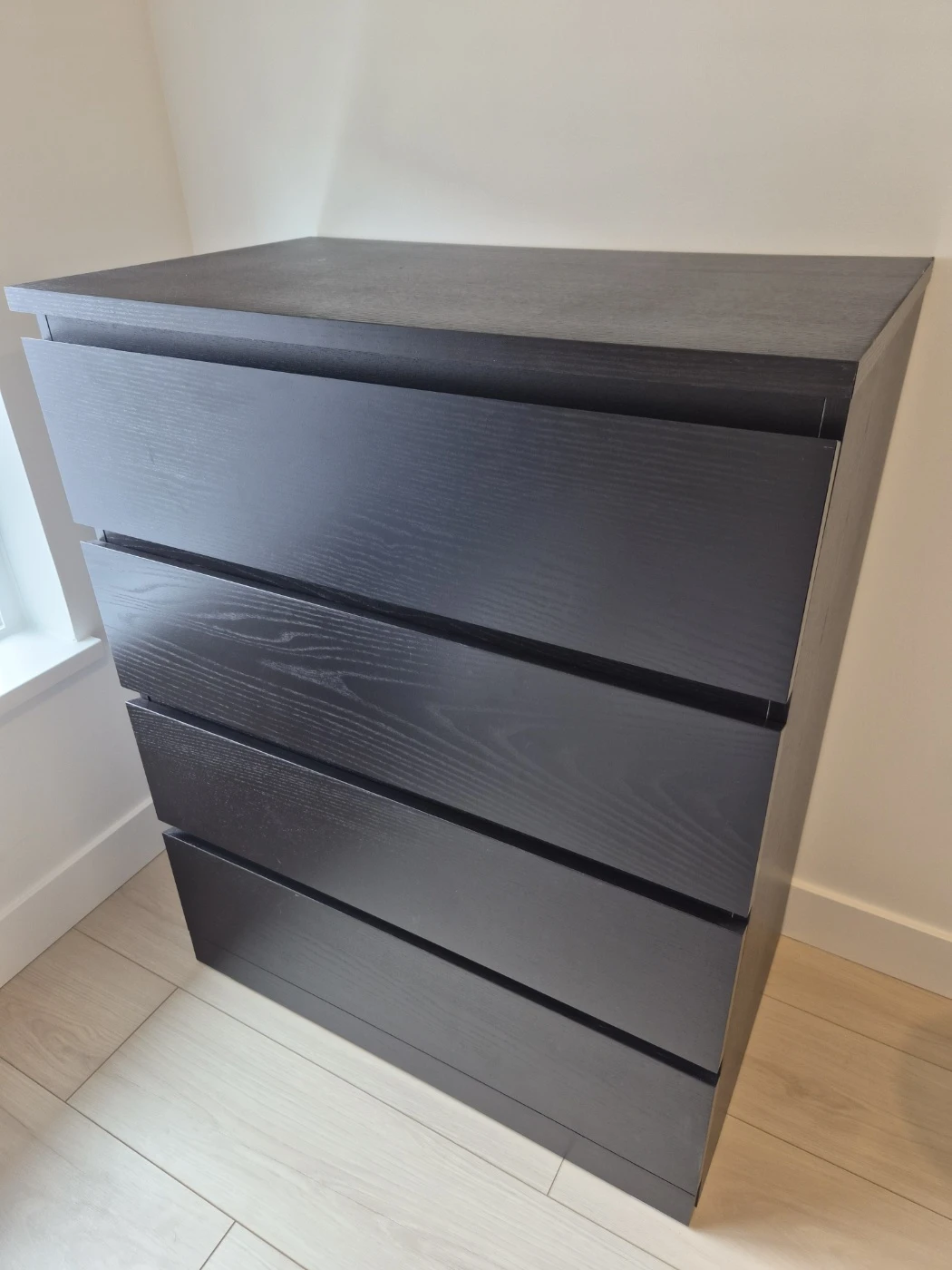 Ikea Malm Black 4-Drawer Dresser - photo 3