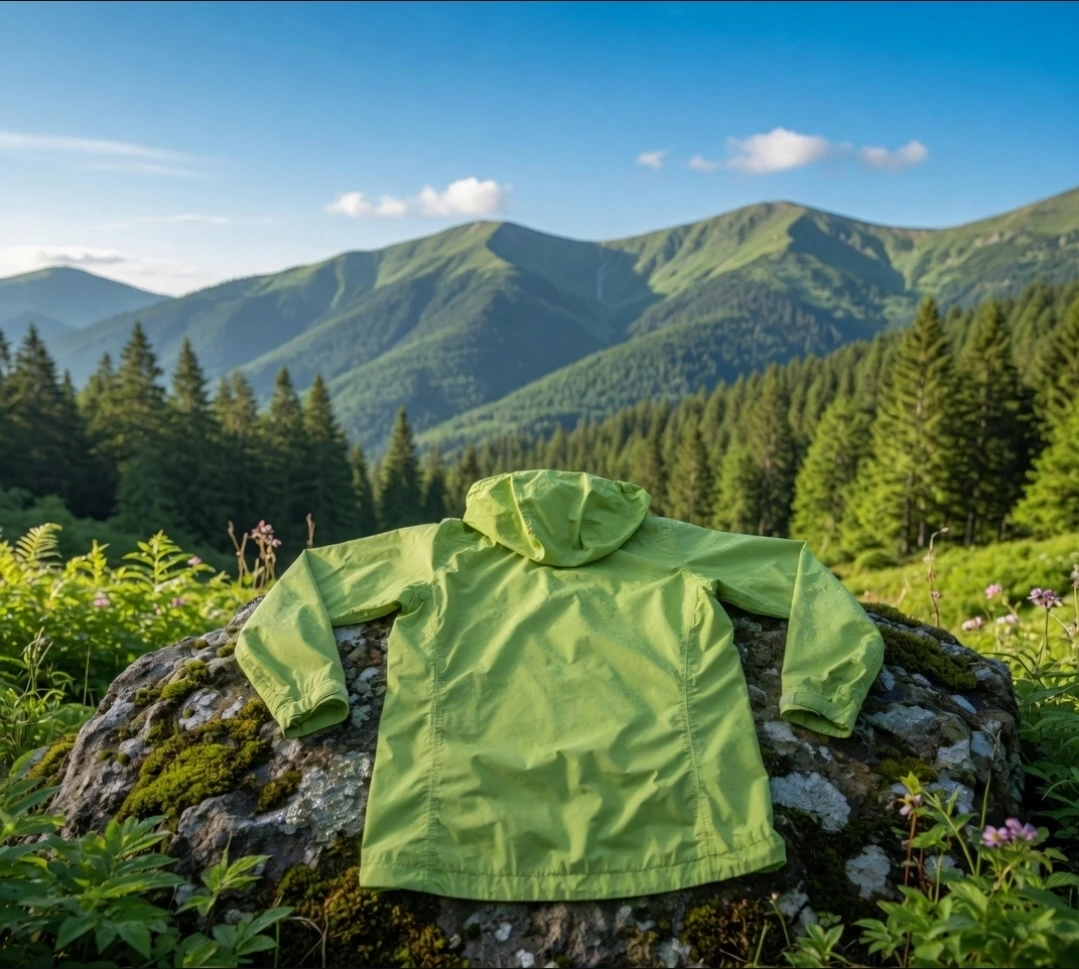 Adidas Windbreaker / Rain Jacket - Lime Green - photo 2
