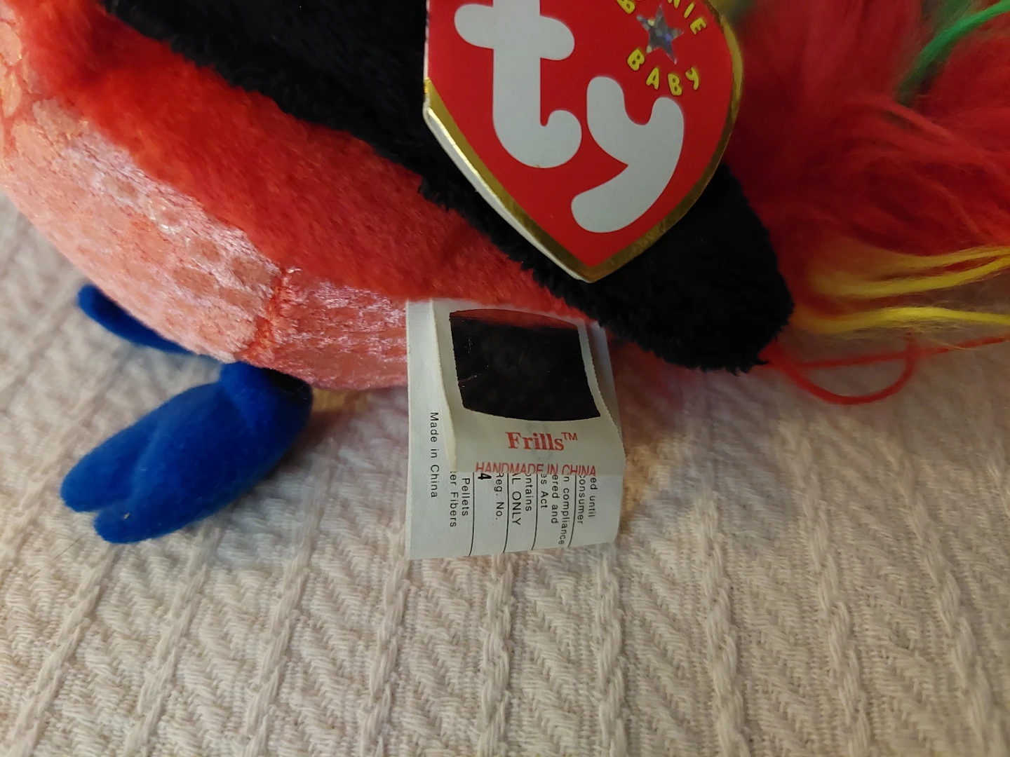 Ty Beanie Baby Frills Bird Plush - photo 2