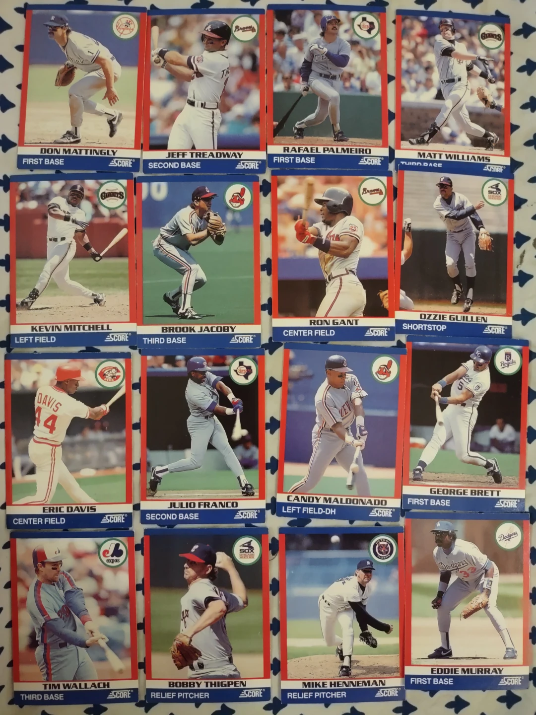 Score Baseball Cards Collection