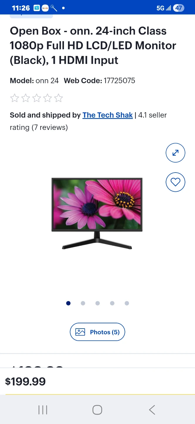 onn. 24-inch Full HD 1080p Monitor - photo 2