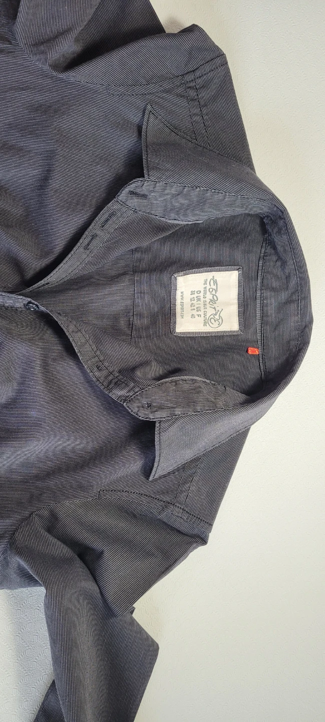 Esprit Women's Button-Up Shirt - Dark Grey Stripe - Size EUR 40 - photo 3