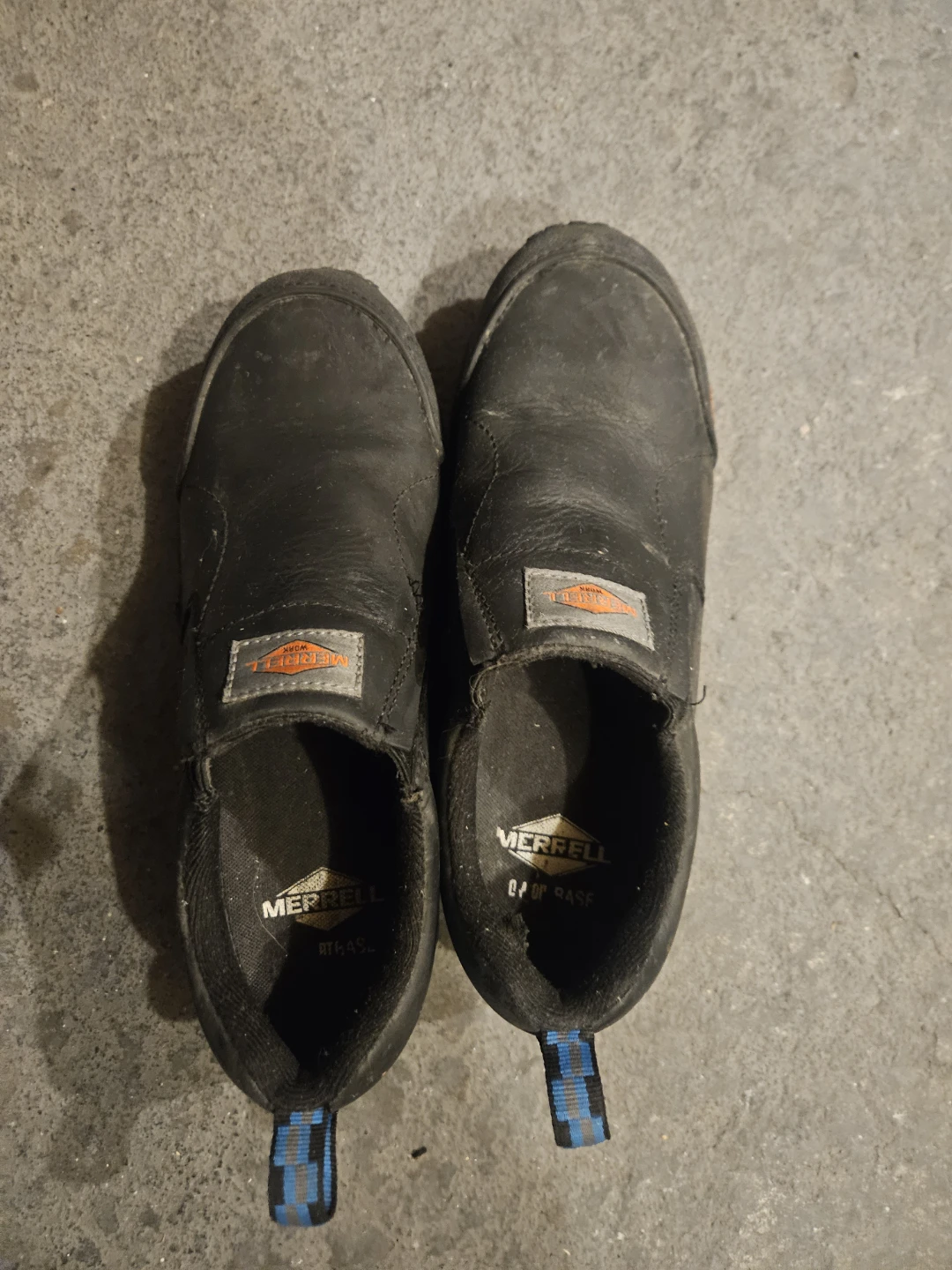 Merrell Work Slip-On Shoes Black Leather - photo 4