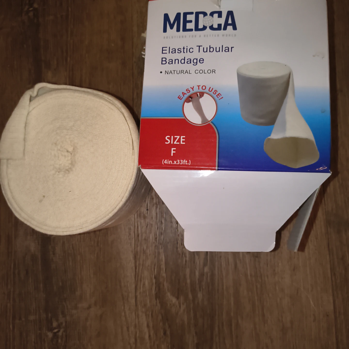 MECCA Elastic Tubular Bandage - Size F (Natural Color)