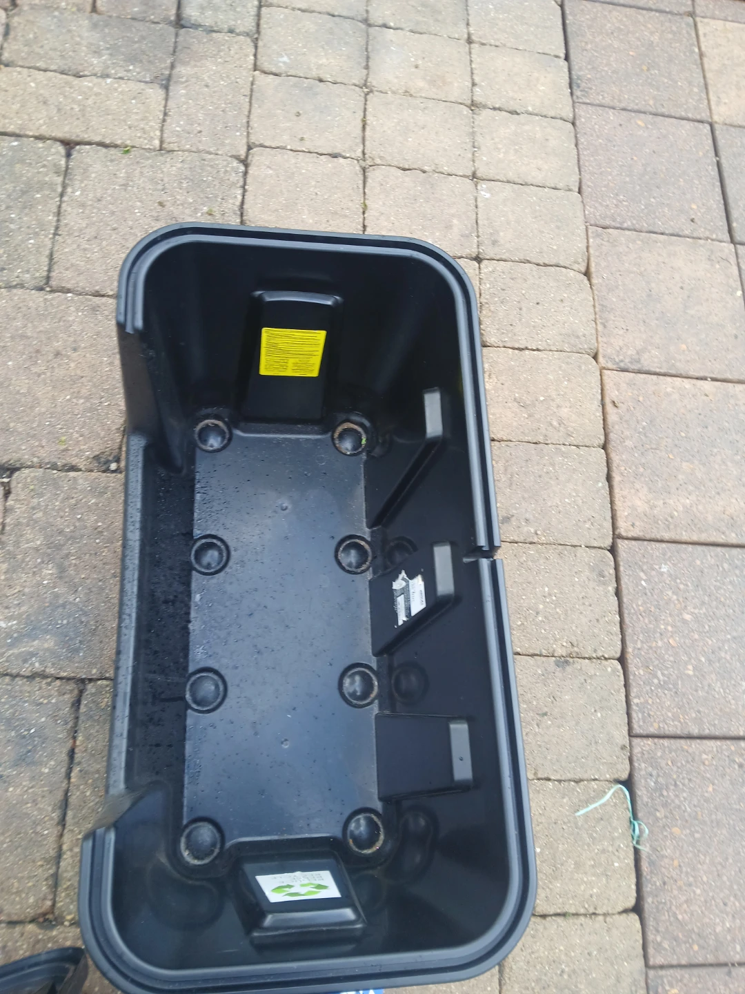 Black Plastic Storage Container with Lid - photo 3
