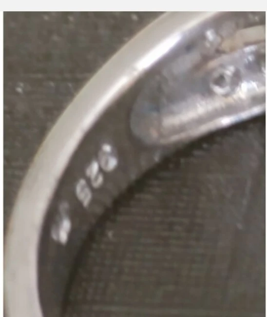 Sterling Silver CZ Engagement Ring - photo 4