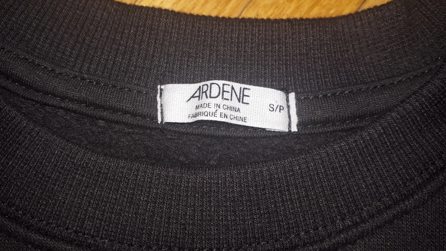 Ardene Black Leisure Crew Sweatshirt Size S/P - photo 2