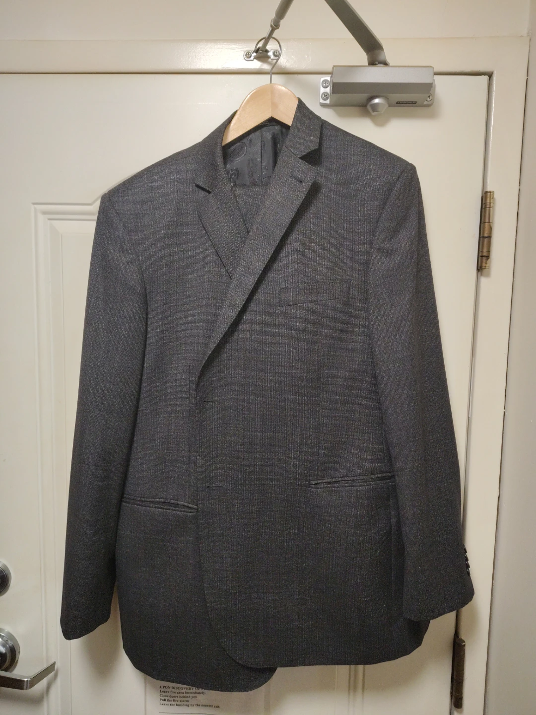 Moore's Men's suit gray