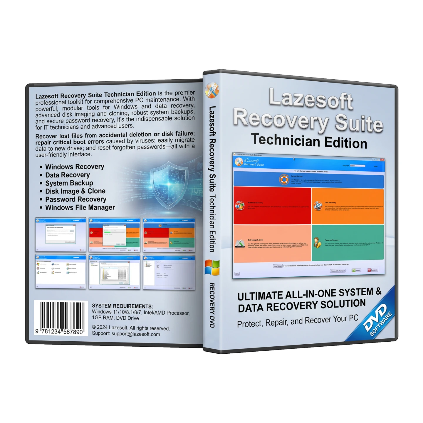 Lazesoft Recovery Suite Technician Edition Bootable DVD