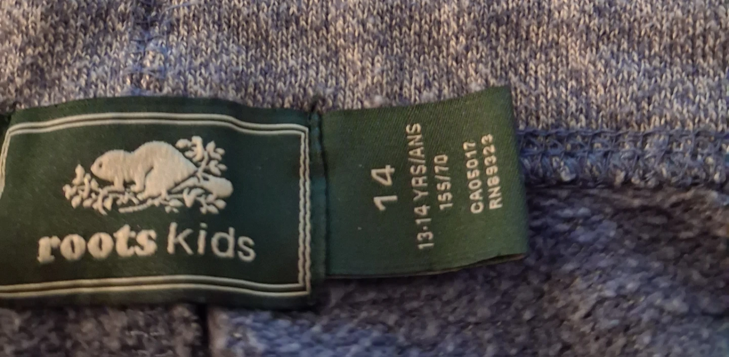 Roots Kids Sweatpants Size 14 Grey - photo 2