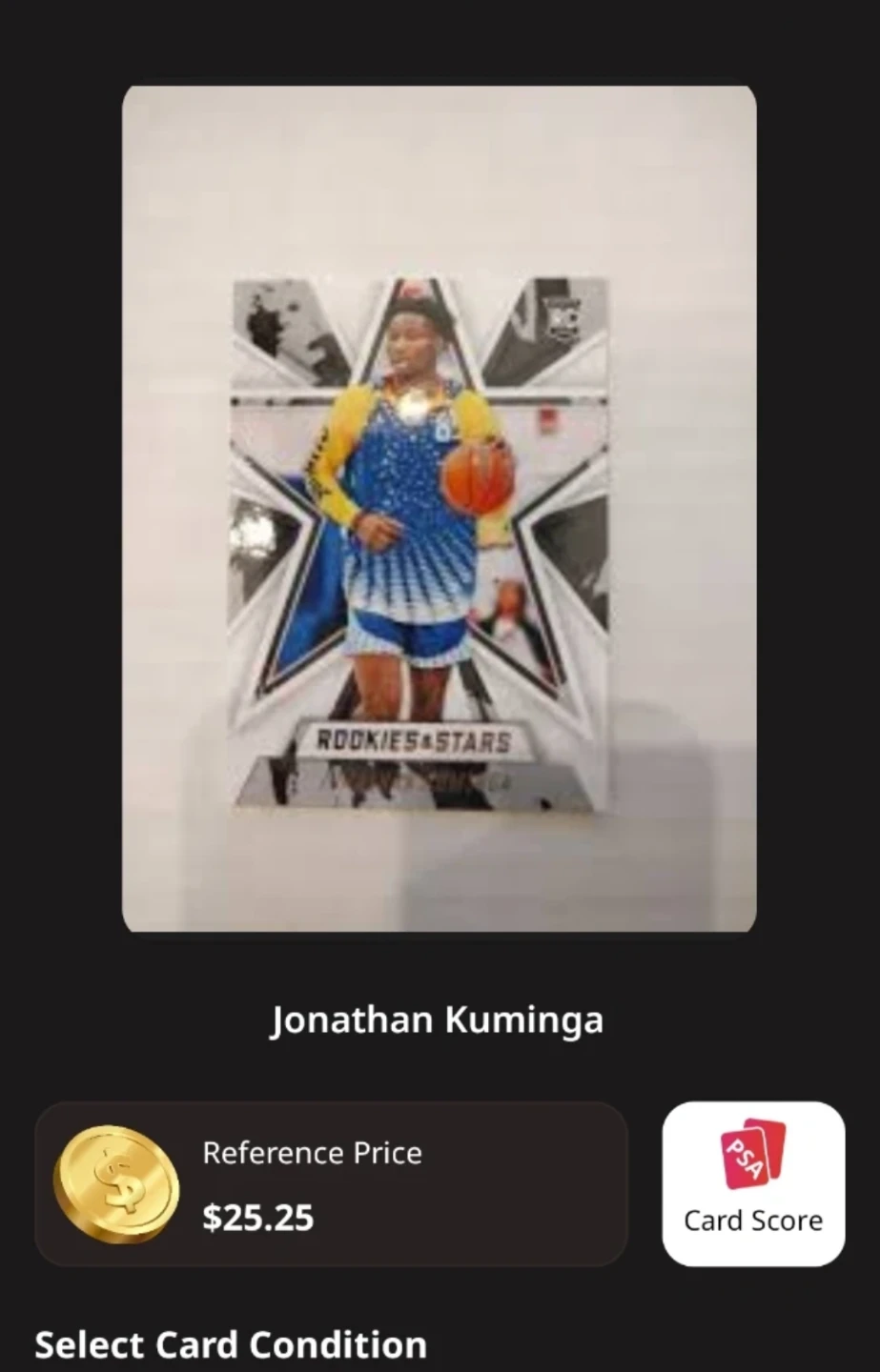 Jonathan Kuminga Rookies & Stars Basketball Card