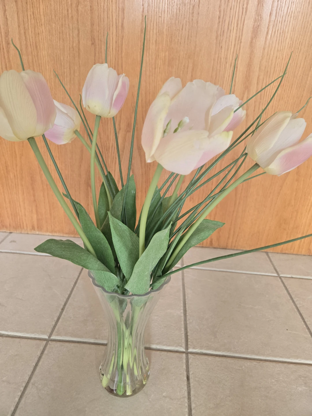 Artificial Tulip Bouquet with Vase