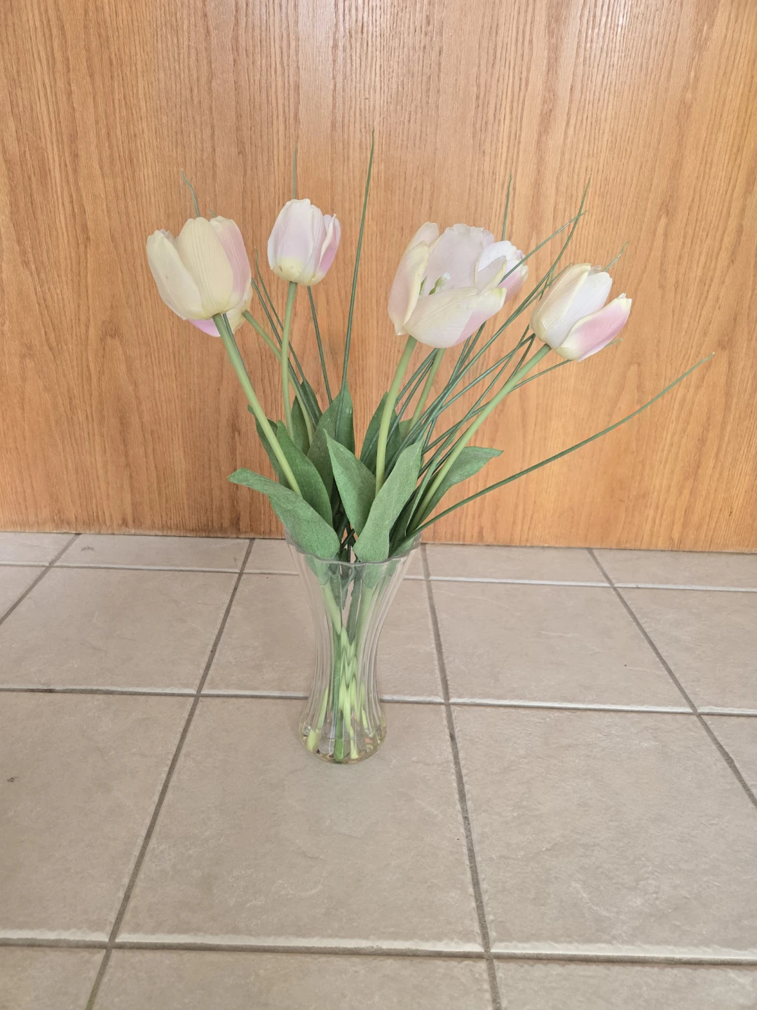 Artificial Tulip Bouquet with Vase - photo 2