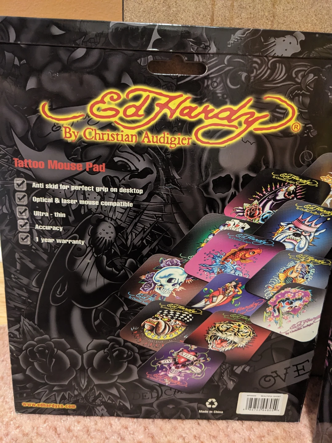 New Ed Hardy Tattoo Mouse Pad and Mouse Combo - photo 5