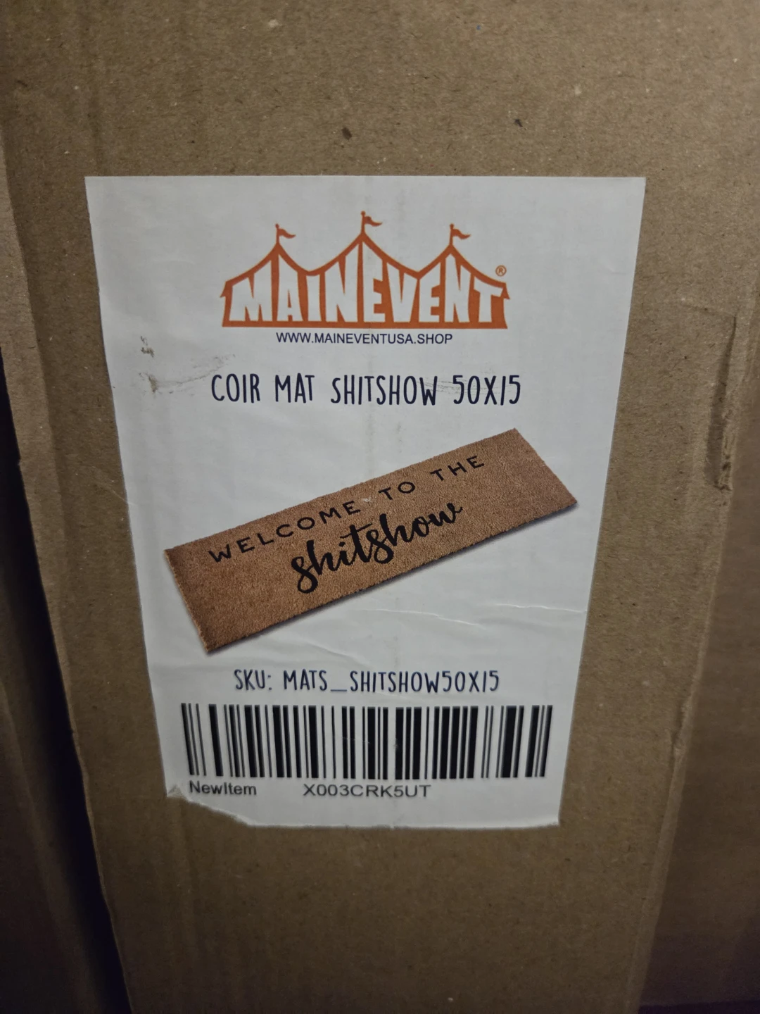 Main Event Coir Welcome Mat - "Hey Y'all" 50x15 Inch - photo 3