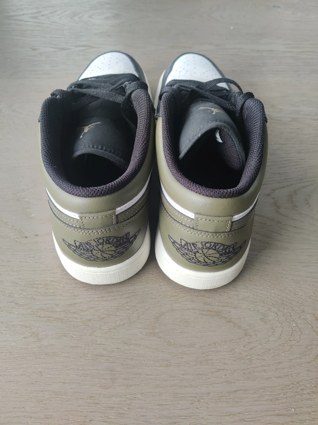 Air Jordan 1 Low Black Olive Sneakers - photo 4
