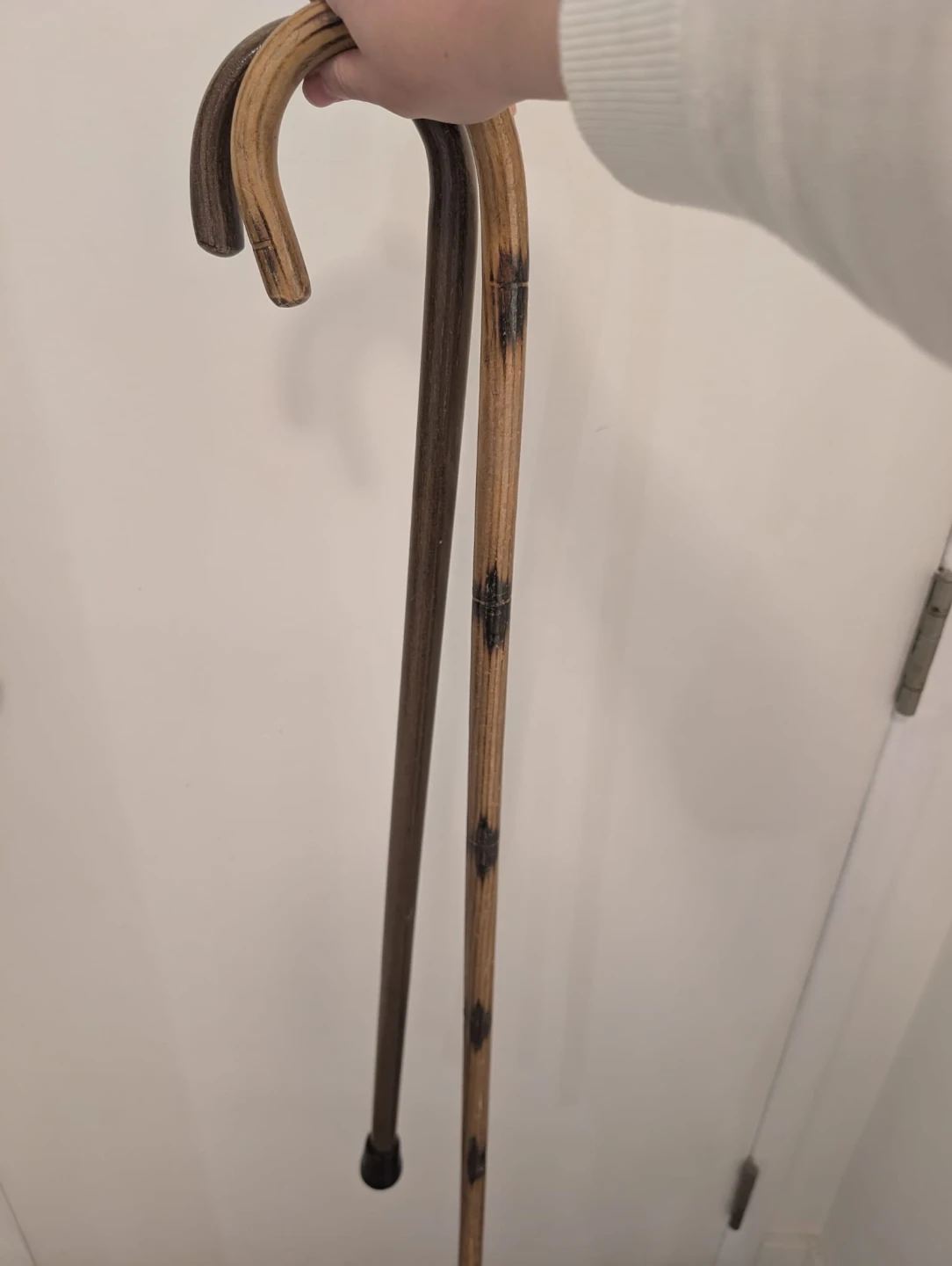 Two Wooden Walking Canes