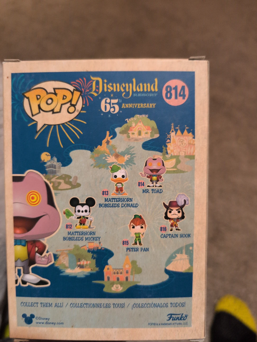 Funko Pop! Mr. Toad 814 Disneyland 65th Anniversary Vinyl Figure - photo 2