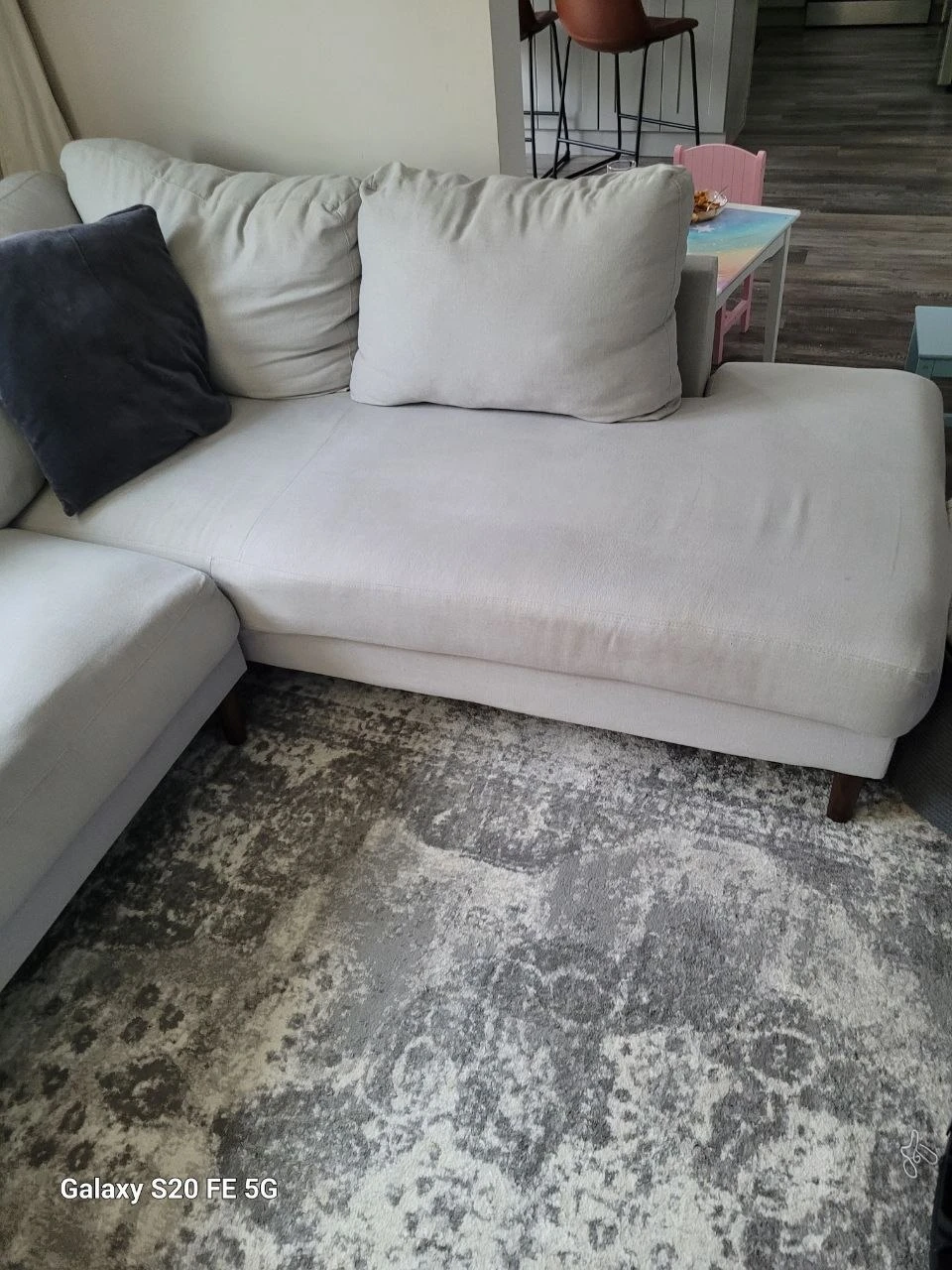 Light Grey Sectional Sofa - photo 3