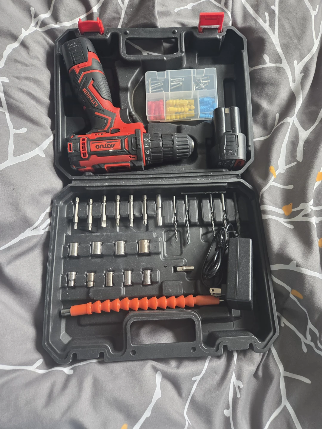 AOTUO Cordless Drill Set with Accessories