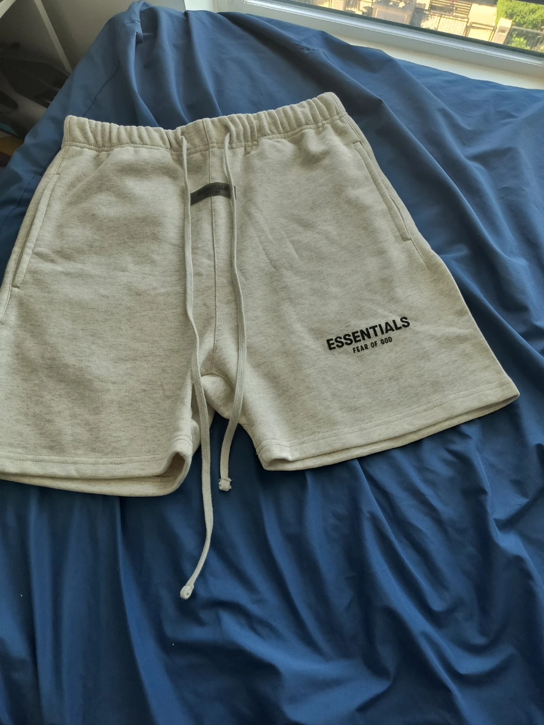 ESSENTIALS Fear of God Heather Grey Sweat Shorts