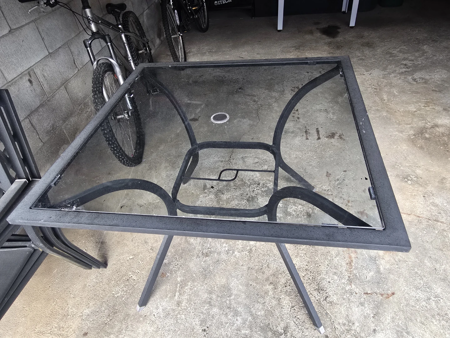 Glass Top Patio Table - photo 3