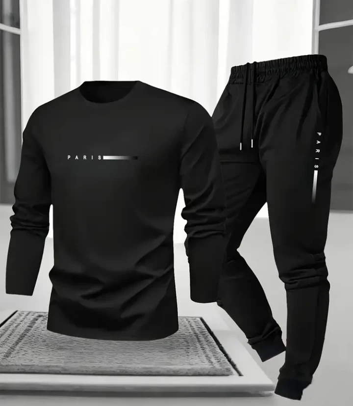 Brand New. PARIS  lightweight T-Shirt and Jogger Sets x2 - photo 2