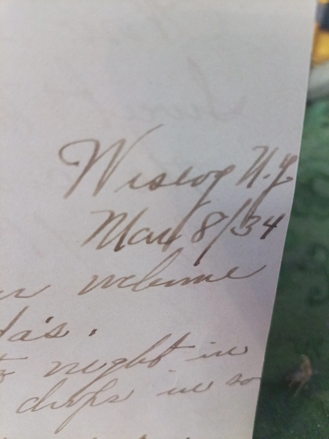 Antique Handwritten Letter - May 8, 1934 - photo 2