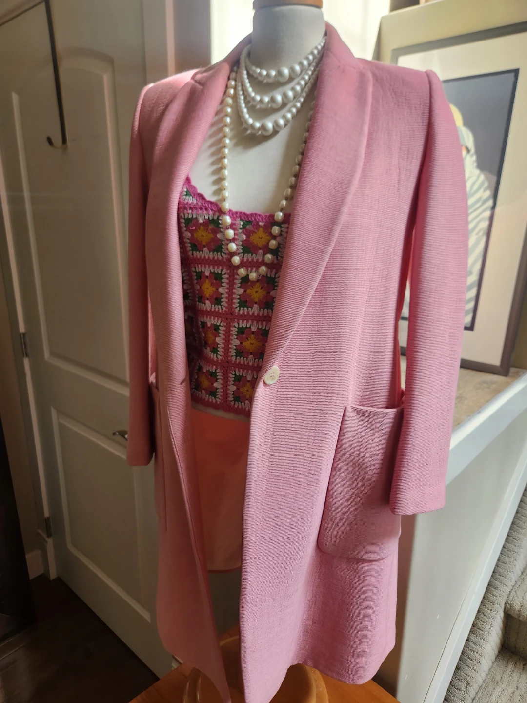 ZARA summer Pink Blazer - photo 3