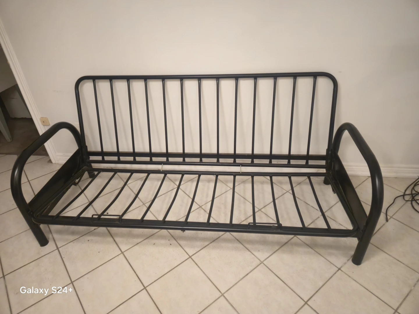 Black Metal Futon Frame