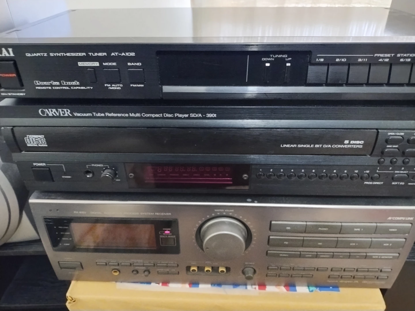 3 pieces of audio units for sale