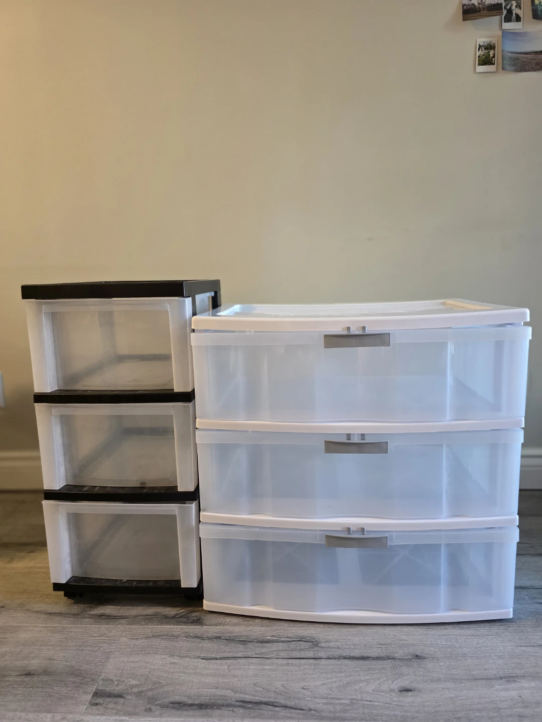 Plastic Storage Drawer Units and Container