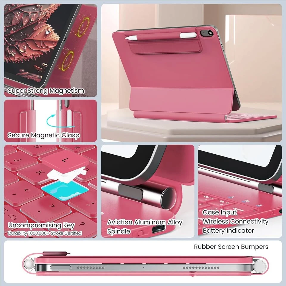 Pink iPad Keyboard Case with Trackpad - photo 3