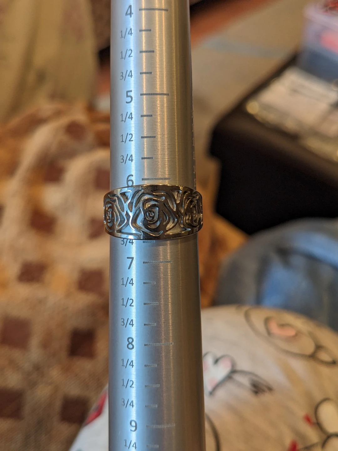 Size 6.5 Rose Cut-Out Band Ring - photo 5