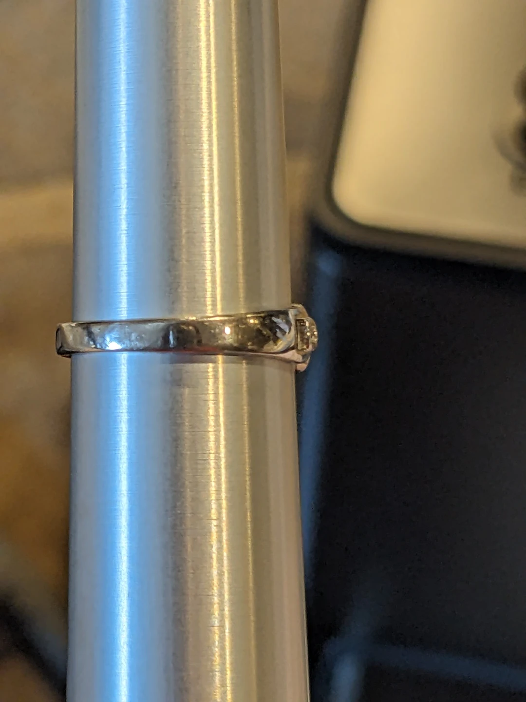 Size 8 Sterling Silver Chain Link Ring - photo 3